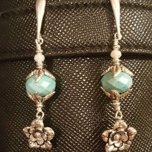 Sterling silver and turquoise earrings